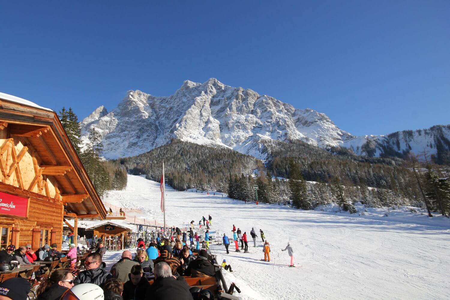 Gamsalm im Skigebiet der Ehrwalder Wettersteinbahnen