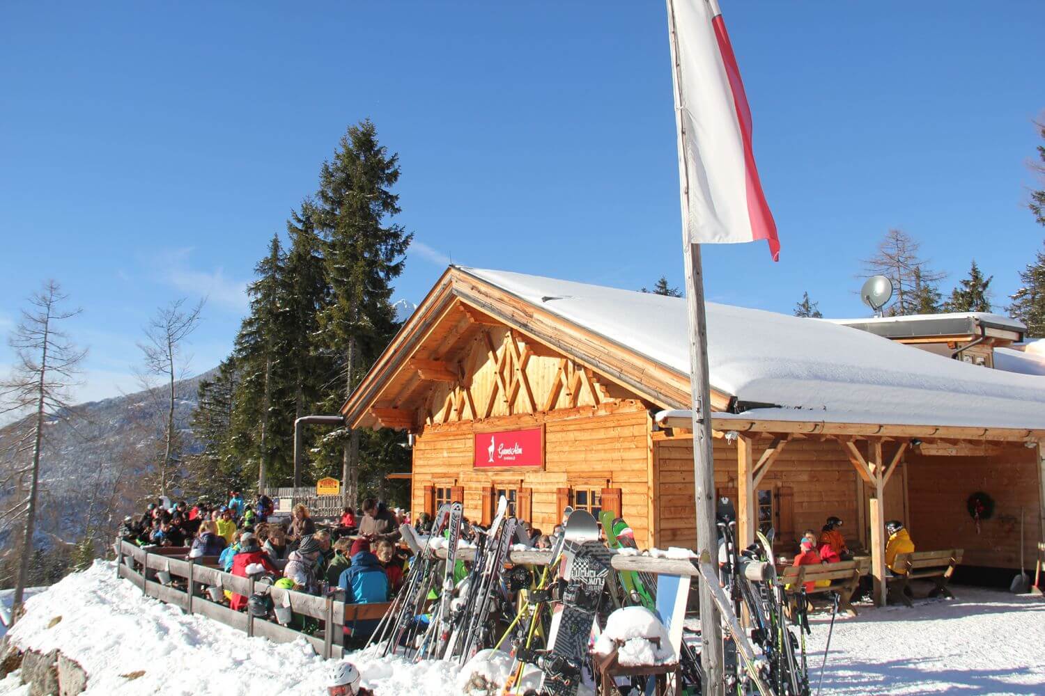 Gamsalm im Skigebiet der Ehrwalder Wettersteinbahnen