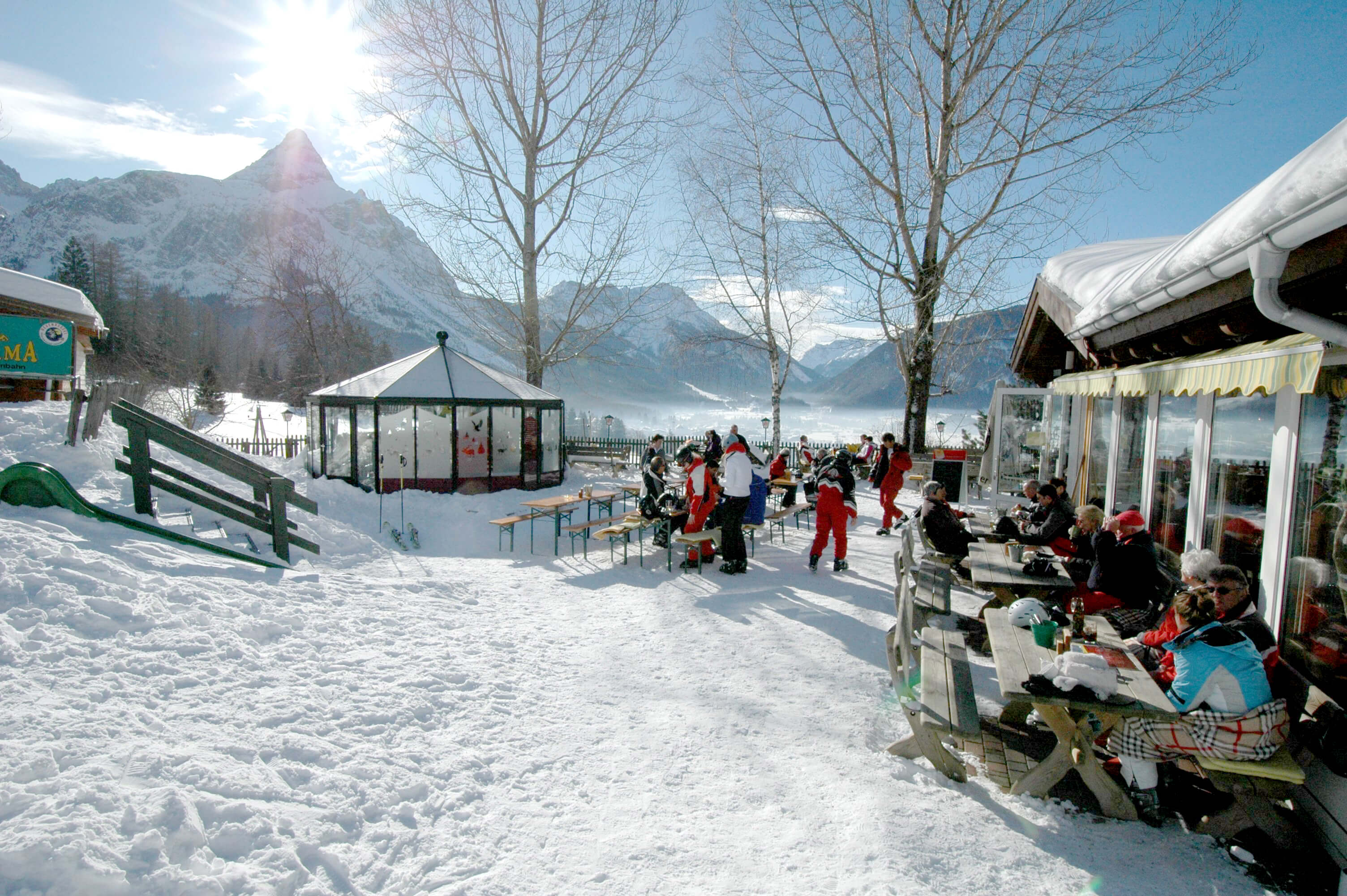 Gasthof Panorama der Treffpunkt direkt an der Talstation Wettersteinbahn