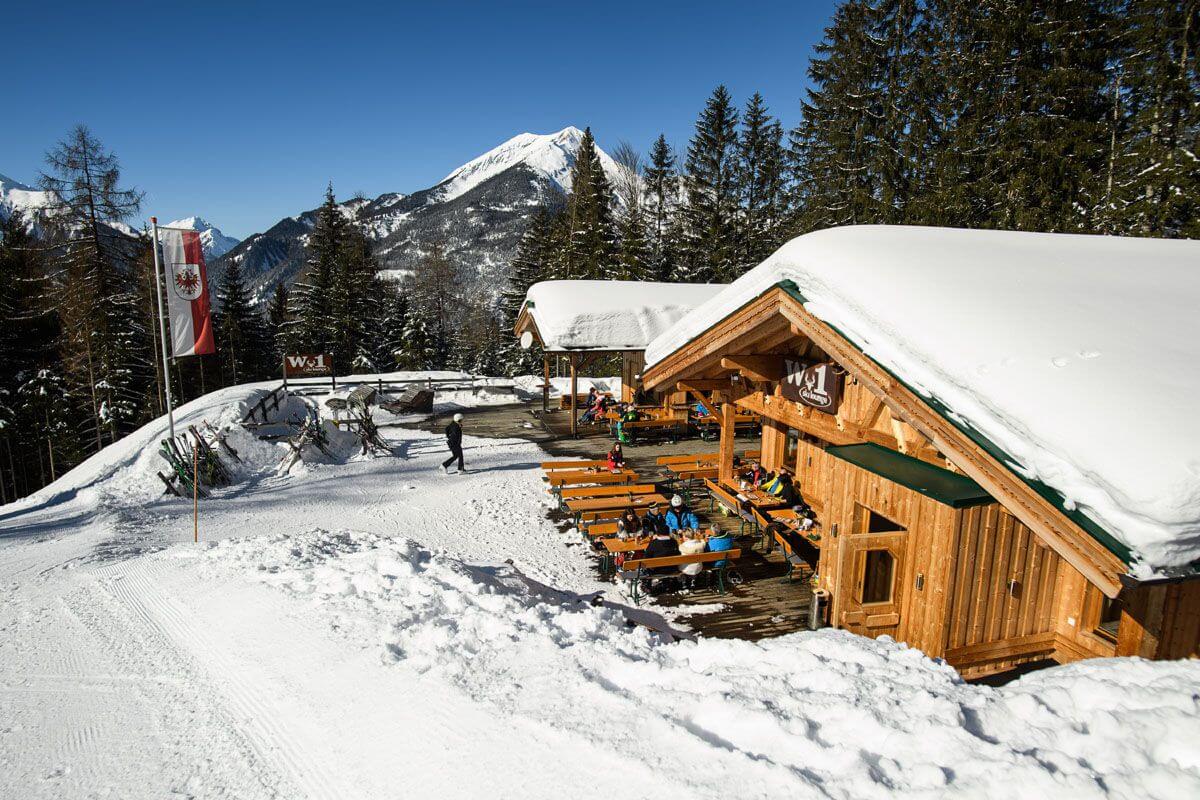 W1 Skilounge im Skigebiet der Ehrwalder Wettersteinbahnen