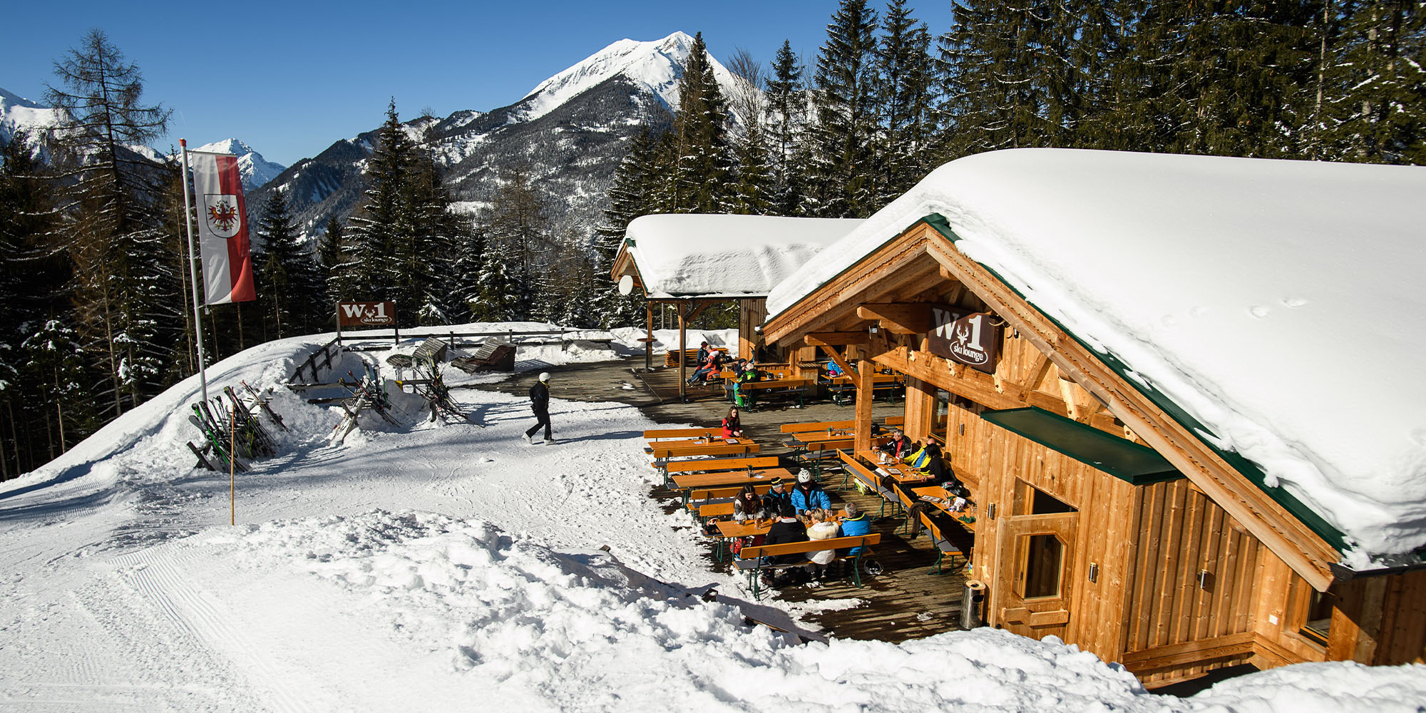 W1 Skilounge im Skigebiet der Ehrwalder Wettersteinbahnen