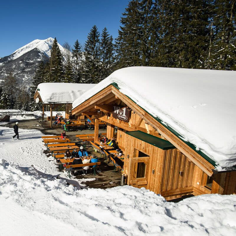 W1 Skilounge im Skigebiet der Ehrwalder Wettersteinbahnen